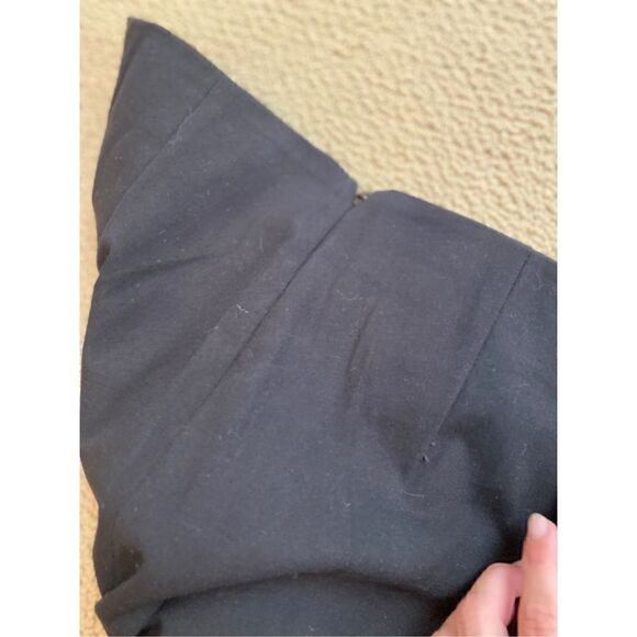 Rag & Bone Simone Black Pants Leather Side Stripe - Picture 8 of 9